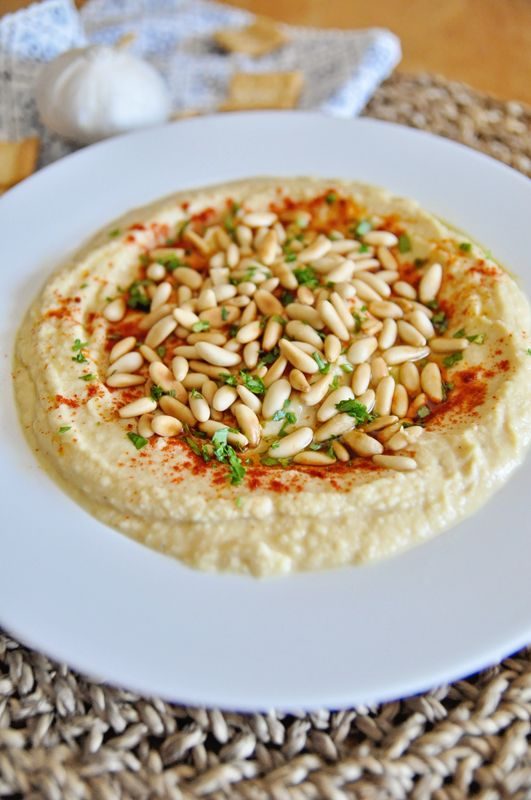 Hummus with Pine Nuts