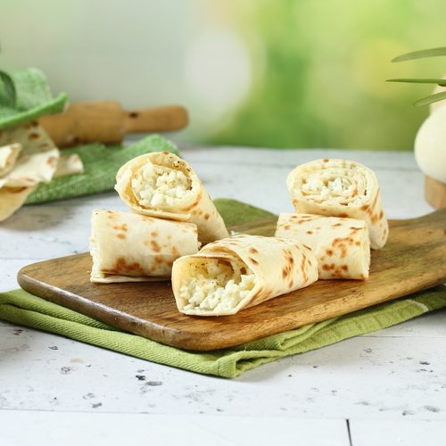 Halloumi Saj Rolls